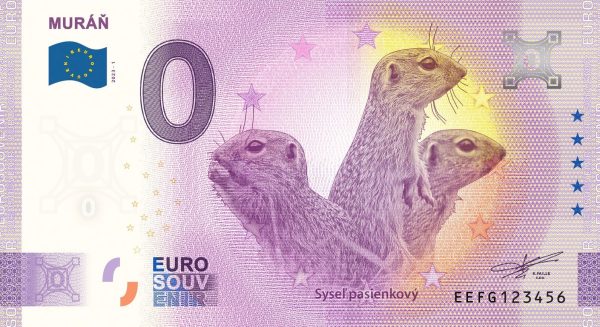 0 Euro Souvenir bankovka - MURÁŇ 2023-1