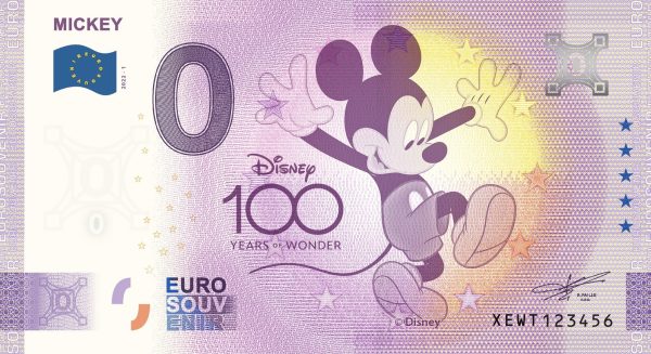0 Euro Souvenir - MICKEY 2023-1