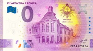 0 Euro Souvenir bankovka - FIĽAKOVSKÁ RADNICA 2024-2