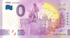 0 Euro Souvenir bankovka - ŁÓDŹ - PLAC WOLNOŚCI 2025-1