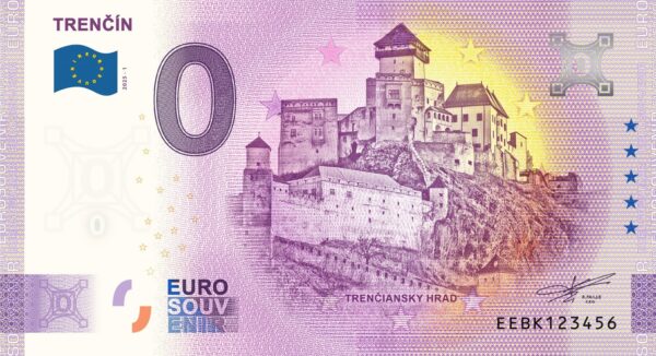 0 Euro Souvenir bankovka - TRENČÍN 2025-1