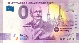 0 Euro Souvenir bankovka - 50 LET TRADICE A NEZAMĚNITELNÉ CHUTI (Olomoucké tvarůžky) 2026-1