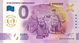 0 Euro Souvenir bankovka - SYSĽOVISKO OBROVISKO 2025-2 - ANNIVERSARY
