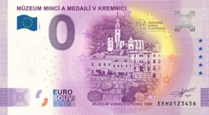 0 Euro Souvenir bankovka - MÚZEUM MINCÍ A MEDAILÍ V KREMNICI 2025-1
