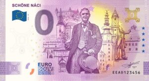 0 Euro Souvenir bankovka - SCHÖNE NÁCI 2026-14 so zlatým hologramom
