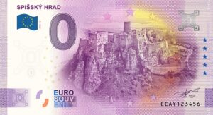 0 Euro Souvenir bankovka - SPIŠSKÝ HRAD 2026-3