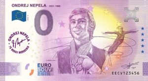 0 Euro Souvenir bankovka - ONDREJ NEPELA 2026-5 s fialovou prítlačou