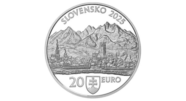 20 EURO - KEŽMAROK - Pamiatková rezervácia - PROOF - lícna strana