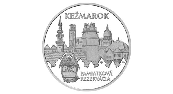 20 EURO - KEŽMAROK - Pamiatková rezervácia - PROOF - rubová strana