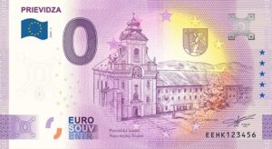 0 Euro Souvenir bankovka - PRIEVIDZA 2026-1