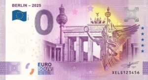 0 Euro Souvenir bankovka - BERLIN 2025 | 2025-5