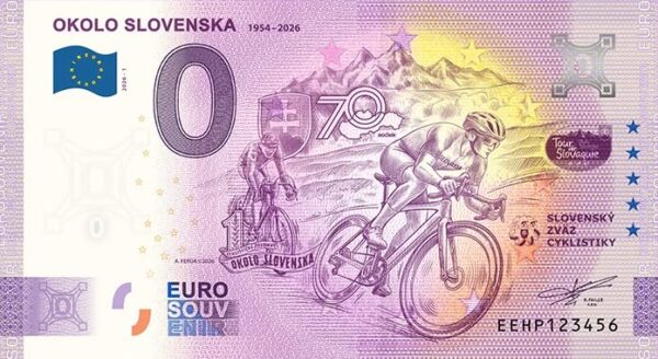0 Euro Souvenir bankovka - OKOLO SLOVENSKA 2026-1
