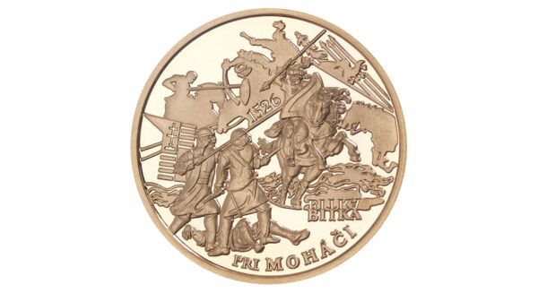 100 EURO - 500. VÝROČIE BITKY PRI MOHÁČI - PROOF - rubová strana