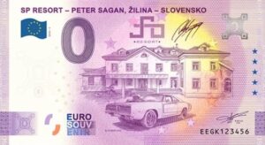 0 Euro Souvenir bankovka - SP RESORT – PETER SAGAN, ŽILINA - SLOVENSKO 2025-2