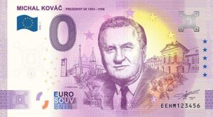 0 Euro Souvenir bankovka - MICHAL KOVÁČ 2026-1
