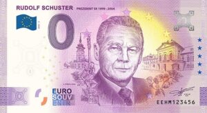 0 Euro Souvenir bankovka - RUDOLF SCHUSTER 2026-2