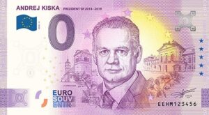 0 Euro Souvenir bankovka - ANDREJ KISKA 2026-4